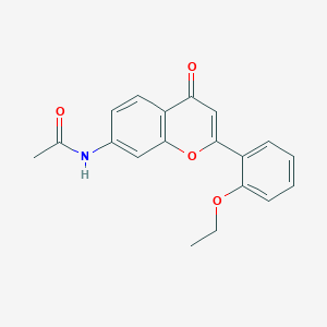 N-[2-(2-ethoxyphenyl)-4-oxochromen-7-yl]acetamide