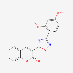 3-[3-(2,4-dimethoxyphenyl)-1,2,4-oxadiazol-5-yl]-2H-chromen-2-one