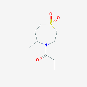 1-(5-Methyl-1,1-dioxo-1,4-thiazepan-4-yl)prop-2-en-1-one