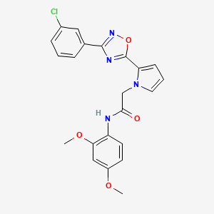 2-{2-[3-(3-chlorophenyl)-1,2,4-oxadiazol-5-yl]-1H-pyrrol-1-yl}-N-(2,4-dimethoxyphenyl)acetamide