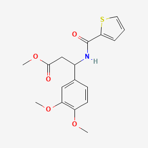 molecular formula C17H19NO5S B2691939 Methyl 3-(3,4-dimethoxyphenyl)-3-[(2-thienylcarbonyl)amino]propanoate CAS No. 478249-90-0