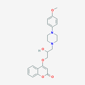 4-(2-hydroxy-3-(4-(4-methoxyphenyl)piperazin-1-yl)propoxy)-2H-chromen-2-one
