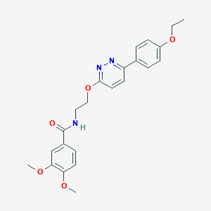 molecular formula C23H25N3O5 B2691966 N-(2-((6-(4-ethoxyphenyl)pyridazin-3-yl)oxy)ethyl)-3,4-dimethoxybenzamide CAS No. 920365-51-1