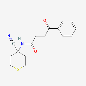 molecular formula C16H18N2O2S B2691978 N-(4-cyanothian-4-yl)-4-oxo-4-phenylbutanamide CAS No. 1797969-38-0