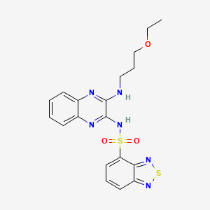 N-(3-((3-ethoxypropyl)amino)quinoxalin-2-yl)benzo[c][1,2,5]thiadiazole-4-sulfonamide