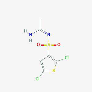 N'-(2,5-dichlorothiophen-3-yl)sulfonylethanimidamide