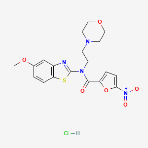 N-(5-methoxybenzo[d]thiazol-2-yl)-N-(2-morpholinoethyl)-5-nitrofuran-2-carboxamide hydrochloride