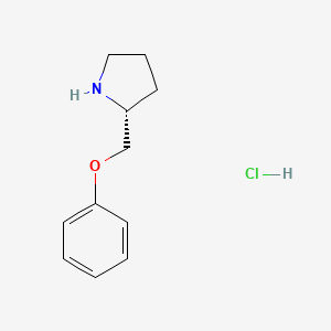 molecular formula C11H16ClNO B2692000 (R)-2-(phenoxymethyl)pyrrolidine hydrochloride CAS No. 1313254-92-0