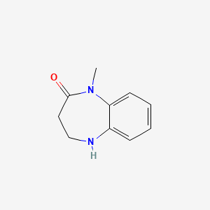 molecular formula C10H12N2O B2692067 1-methyl-2,3,4,5-tetrahydro-1H-1,5-benzodiazepin-2-one CAS No. 384832-05-7
