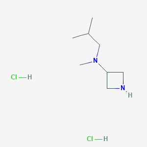 molecular formula C8H20Cl2N2 B2692162 N-Methyl-N-(2-methylpropyl)azetidin-3-amine;dihydrochloride CAS No. 2413868-87-6