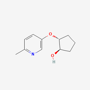 molecular formula C11H15NO2 B2692165 trans-2-[(6-Methylpyridin-3-yl)oxy]cyclopentan-1-ol CAS No. 2413365-17-8