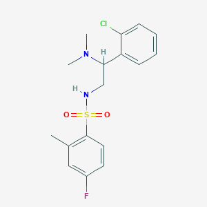 N-(2-(2-chlorophenyl)-2-(dimethylamino)ethyl)-4-fluoro-2-methylbenzenesulfonamide