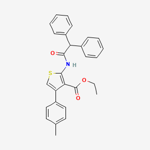 Ethyl 2-(2,2-diphenylacetamido)-4-(p-tolyl)thiophene-3-carboxylate