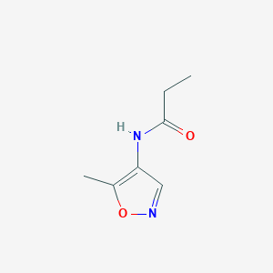 molecular formula C7H10N2O2 B026922 N-(5-Methylisoxazol-4-yl)propionamide CAS No. 100499-64-7