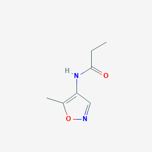 molecular formula C7H10N2O2 B026922 N-(5-methyl-4-isoxazolyl)propionamide CAS No. 100499-64-7