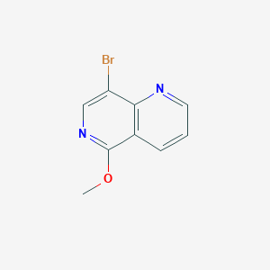 molecular formula C9H7BrN2O B2692204 8-Bromo-5-methoxy-1,6-naphthyridine CAS No. 917474-63-6