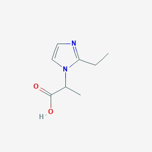 B2692219 2-(2-ethyl-1H-imidazol-1-yl)propanoic acid CAS No. 1219346-32-3; 927636-43-9