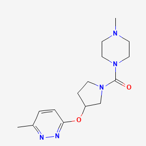 (4-Methylpiperazin-1-yl)(3-((6-methylpyridazin-3-yl)oxy)pyrrolidin-1-yl)methanone