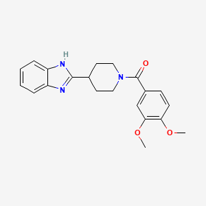 (4-(1H-benzo[d]imidazol-2-yl)piperidin-1-yl)(3,4-dimethoxyphenyl)methanone