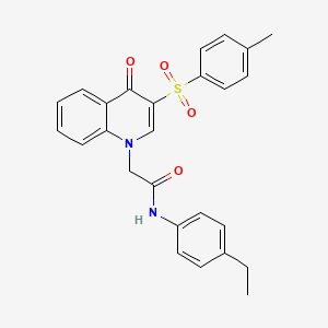 molecular formula C26H24N2O4S B2692359 N-(4-ethylphenyl)-2-[3-(4-methylbenzenesulfonyl)-4-oxo-1,4-dihydroquinolin-1-yl]acetamide CAS No. 902521-47-5