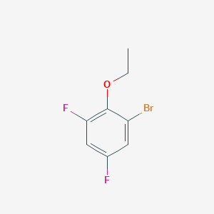 molecular formula C8H7BrF2O B2692373 1-Bromo-2-ethoxy-3,5-difluorobenzene CAS No. 1242418-44-5