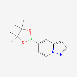 molecular formula C13H17BN2O2 B2692400 Pyrazolo[1,5-a]pyridine-5-boronic acid pinacol ester CAS No. 2379560-85-5