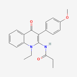 N-[1-ethyl-3-(4-methoxyphenyl)-4-oxo-1,4-dihydroquinolin-2-yl]propanamide