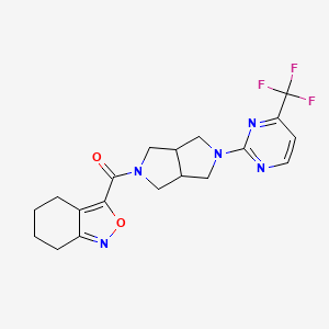 4,5,6,7-Tetrahydro-2,1-benzoxazol-3-yl-[2-[4-(trifluoromethyl)pyrimidin-2-yl]-1,3,3a,4,6,6a-hexahydropyrrolo[3,4-c]pyrrol-5-yl]methanone