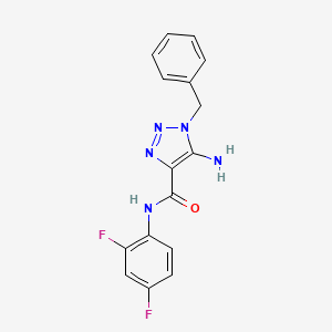 5-amino-1-benzyl-N-(2,4-difluorophenyl)-1H-1,2,3-triazole-4-carboxamide