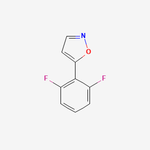 molecular formula C9H5F2NO B2692425 5-(2,6-Difluorophenyl)isoxazole CAS No. 138716-41-3