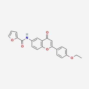 molecular formula C22H17NO5 B2692434 N-[2-(4-ethoxyphenyl)-4-oxo-4H-chromen-6-yl]furan-2-carboxamide CAS No. 923228-09-5