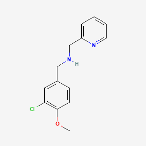 N-(3-chloro-4-methoxybenzyl)-N-(2-pyridinylmethyl)amine