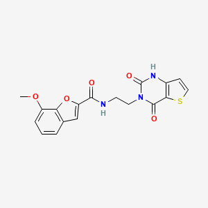 N-(2-(2,4-dioxo-1,2-dihydrothieno[3,2-d]pyrimidin-3(4H)-yl)ethyl)-7-methoxybenzofuran-2-carboxamide