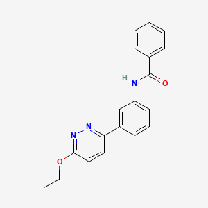 molecular formula C19H17N3O2 B2692521 N-(3-(6-ethoxypyridazin-3-yl)phenyl)benzamide CAS No. 922639-92-7