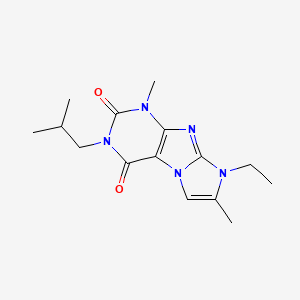 8-ethyl-3-isobutyl-1,7-dimethyl-1H-imidazo[2,1-f]purine-2,4(3H,8H)-dione
