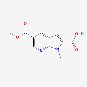 5-(Methoxycarbonyl)-1-methyl-1H-pyrrolo[2,3-b]pyridine-2-carboxylic acid