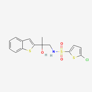 N-(2-(benzo[b]thiophen-2-yl)-2-hydroxypropyl)-5-chlorothiophene-2-sulfonamide