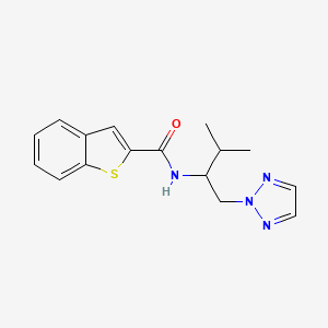 N-(3-methyl-1-(2H-1,2,3-triazol-2-yl)butan-2-yl)benzo[b]thiophene-2-carboxamide