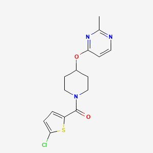 (5-Chlorothiophen-2-yl)(4-((2-methylpyrimidin-4-yl)oxy)piperidin-1-yl)methanone