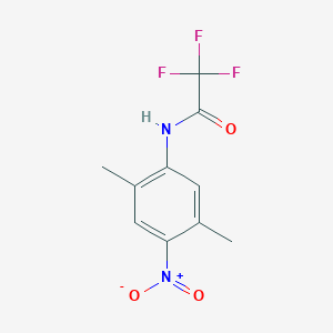 molecular formula C10H9F3N2O3 B2692629 N-(2,5-dimethyl-4-nitrophenyl)-2,2,2-trifluoroacetamide CAS No. 1872073-04-5