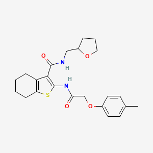 B2692637 2-[2-(4-methylphenoxy)acetamido]-N-[(oxolan-2-yl)methyl]-4,5,6,7-tetrahydro-1-benzothiophene-3-carboxamide CAS No. 380544-16-1
