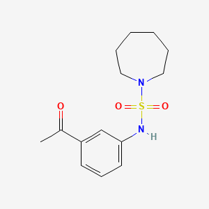 molecular formula C14H20N2O3S B2692701 N-(3-acetylphenyl)azepane-1-sulfonamide CAS No. 825607-38-3