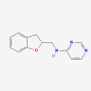 molecular formula C13H13N3O B2692740 N-(2,3-dihydro-1-benzofuran-2-ylmethyl)pyrimidin-4-amine CAS No. 1292503-48-0