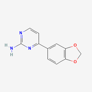 molecular formula C11H9N3O2 B2692937 4-(1,3-Benzodioxol-5-yl)pyrimidin-2-amine CAS No. 685106-65-4