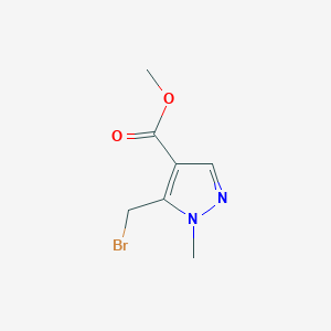 molecular formula C7H9BrN2O2 B2692965 methyl 5-(bromomethyl)-1-methyl-1H-pyrazole-4-carboxylate CAS No. 1234014-53-9