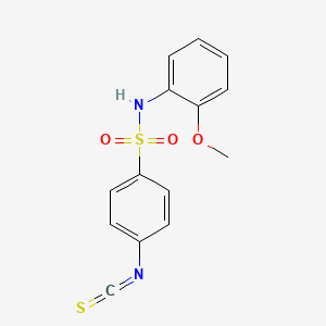 molecular formula C14H12N2O3S2 B2693005 4-isothiocyanato-N-(2-methoxyphenyl)benzenesulfonamide CAS No. 107920-32-1