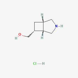 B2693133 [(1S,5S,6R)-3-Azabicyclo[3.2.0]heptan-6-yl]methanol;hydrochloride CAS No. 2219376-43-7