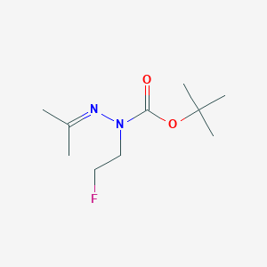 N-(2-fluoroethyl)-N'-(propan-2-ylidene)(tert-butoxy)carbohydrazide