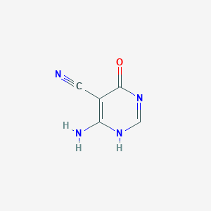 molecular formula C5H4N4O B026932 6-Amino-4-oxo-1,4-dihydropyrimidine-5-carbonitrile CAS No. 109831-83-6