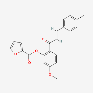 5-methoxy-2-[(2E)-3-(4-methylphenyl)prop-2-enoyl]phenyl furan-2-carboxylate